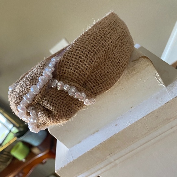Anthropologie Violet and Brooks Embellished Jute Headband - Picture 4 of 5